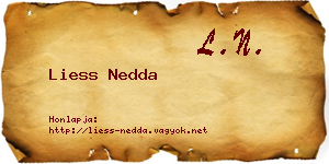 Liess Nedda névjegykártya